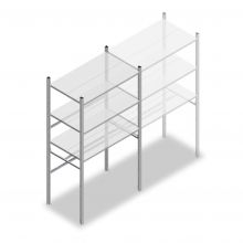 Konfektionsregal Medium Duty 2000x1000x600 mm (hxbxt) 1 Stange 3 Fachböden Anfangsregal