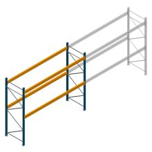 Gebrauchte JH MPB Palettenregal 3000x3600x1100 mm (HxBxT) 2 Ebenen Grundregal
