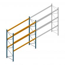 Gebrauchtes JH MPB Palettenregal 4000x3600x1100mm (hxbxt) 3 Ebenen Anfangsregal