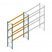 Gebrauchtes JH MPB Palettenregal 4000x2800x1100mm (hxbxt) 3 Ebenen Anfangsregal