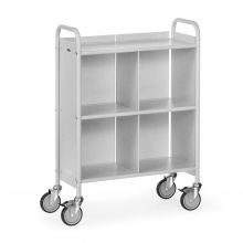 Dossierwagen 720x350, 3 Etagen, 1 Rückwand, 1 Trennwand