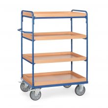 Etagenwagen, Transportwagen 1000x600x1552 mm (lxbxh) 600 kg mit 4 Etagenfächern