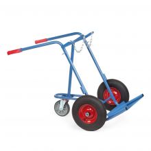 Gasflaschenwagen 150 kg für 2 Gasflaschen à 40/50 Liter mit Luftreifen und 1 Stützrad