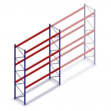 Gebrauchtes Mecalux Palettenregal 6000x3600x1100 mm (hxbxt) 3 Ebenen Beginnregal