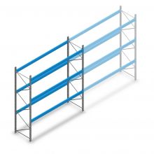 Gebrauchtes Schaefer Palettenregal 5000x3800x1050 mm (hxbxt) 3 Ebenen Anfangsregal