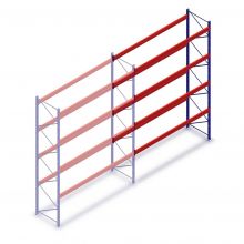Gebrauchtes SLP Palettenregal 5650x1800x1100 mm (hxbxt) 4 Ebenen Anbauregal