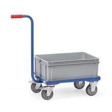 Greeproller 250 kg 600x400 mm mit Stahlplattform und 1 Eurobehälter