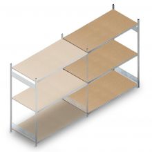 Weitspannregal HD 2000x2250x800 mm (hxbxt) 3 Ebenen Anbauregal