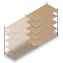 Weitspannregal HD 2000x2250x800 mm (hxbxt) 5 Ebenen Anbauregal