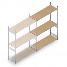 Weitspannregal HD 2500x2250x600 mm (hxbxt) 3 Ebenen Anbauregal