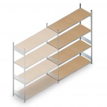 Weitspannregal HD 2500x2250x600 mm (hxbxt) 4 Ebenen Anbauregal