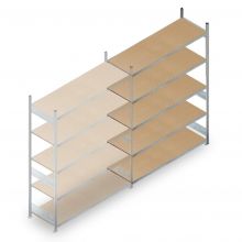 Weitspannregal HD 2500x2250x600 mm (hxbxt) 5 Ebenen Anbauregal