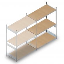 Weitspannregal HD 2500x2250x800 mm (hxbxt) 3 Ebenen Anbauregal