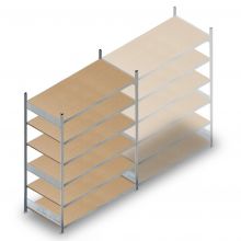 Weitspannregal HD 2500x2250x800 mm (hxbxt) 6 Ebenen Anfangsregal