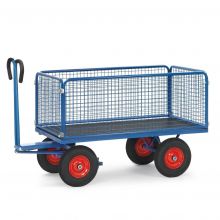 Handwagen mit Drahtgitterwänden 1200x800x1125 mm (lxbxh) 750 kg