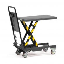 Hubtisch, Hubwagen 150 kg 700x450 mm (lxb) mit klappbarem Schiebegriff