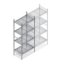 Hygienisches Regal 6611 1800x660x560 mm (HxBxT) 4 Ebenen Grundregal