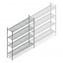 Hygieneregal 6811 1800x1080x360 mm (hxbxt) 4 Ebenen Anfangsregal