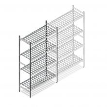 Hygienisches Regal 6811 1800x900x460 mm (hxbxt) 4 Ebenen Anfangsregal