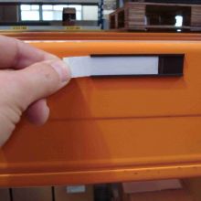 Blanko-Etiketten für C-Profil 25x100mm Weiß