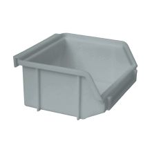 Kunststoff Stapelbehälter, Lagerbehälter A1 100x100x50 mm (lxbxh) grau