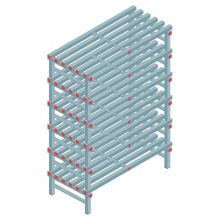 Kunststoffregal REA Euro 2000x1200x600 mm (hxbxt) 6 Ebenen