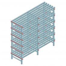 Kunststoffregal REA Euro 2000x1800x600 mm (hxbxt) 6 Ebenen