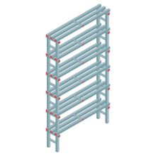 Kunststoffregal REA Euro 2250x1200x300 mm (HxBxT) 6 Ebenen