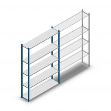 Fachbodenregal Medium Duty 2000x1300x300mm (hxbxt) 5 Ebenen blau Anfangsregal