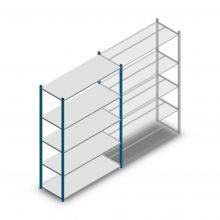 Fachbodenregal Medium Duty 2000x1300x500mm (hxbxt) 5 Ebenen blau Anfangsregal