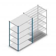 Fachbodenregal Medium Duty 2000x1300x800mm (hxbxt) 5 Ebenen blau Anfangsregal