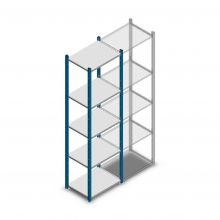 Fachbodenregal Medium Duty 2000x550x400mm (hxbxt) 5 Ebenen blau Anfangsregal