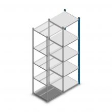 Fachbodenregal Medium Duty 2000x550x500mm (hxbxt) 5 Ebenen blau Anbauregal