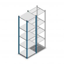 Fachbodenregal Medium Duty 2000x550x500mm (hxbxt) 5 Ebenen blau Anfangsregal