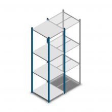 Fachbodenregal Medium Duty 2000x550x600mm (hxbxt) 4 Ebenen blau Anfangsregal