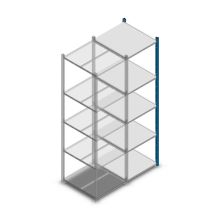 Fachbodenregal Medium Duty 2000x550x600mm (HxBxT) 5 Ebenen blau Anbauregal