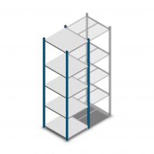 Fachbodenregal Medium Duty 2000x550x600mm (hxbxt) 5 Ebenen blau Anfangsregal