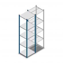 Fachbodenregal Medium Duty 2200x550x500mm (hxbxt) 5 Ebenen blau Anfangsregal