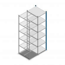 Fachbodenregal Medium Duty 2200x550x700mm (hxbxt) 6 Ebenen blau Anbauregal