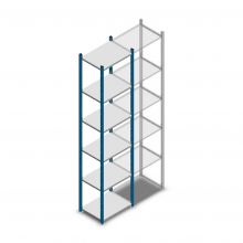 Fachbodenregal Medium Duty 2500x550x400mm (hxbxt) 6 Ebenen blau Anfangsregal