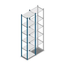 Fachbodenregal Medium Duty 2500x550x400 mm (HxBxT) 6 Ebenen blau Grundregal
