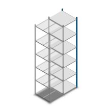 Fachbodenregal Medium Duty 2500x550x600 mm (HxBxT) 6 Ebenen blau Anbauregal