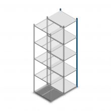 Fachbodenregal Medium Duty 2500x550x700mm (hxbxt) 5 Ebenen blau Anbauregal