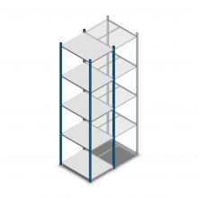 Fachbodenregal Medium Duty 2500x550x700mm (hxbxt) 5 Ebenen blau Anfangsregal