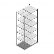 Fachbodenregal Medium Duty 2500x550x700mm (hxbxt) 6 Ebenen blau Anbauregal