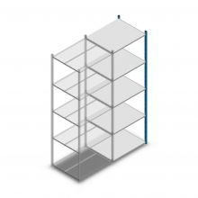 Fachbodenregal Medium Duty 2500x850x700mm (hxbxt) 5 Ebenen blau Anbauregal