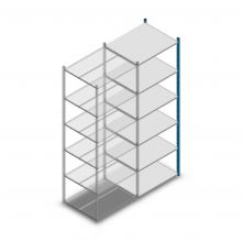 Fachbodenregal Medium Duty 2500x850x700mm (hxbxt) 6 Ebenen blau Anbauregal