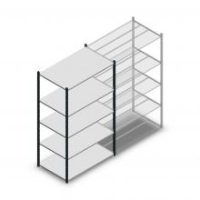 Fachbodenregal Medium Duty 2000x1150x700mm (hxbxt) 5 Ebenen anthrazit Anfangsregal