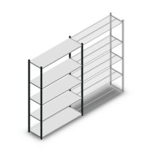 Fachbodenregal Medium Duty 2000x1300x400mm (hxbxt) 5 Ebenen anthrazit Anfangsregal