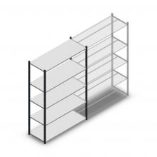 Fachbodenregal Medium Duty 2000x1300x500mm (hxbxt) 5 Ebenen anthrazit Anfangsregal